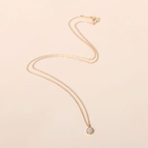 Catbird opal teardrop necklace 16” 14k gold chain